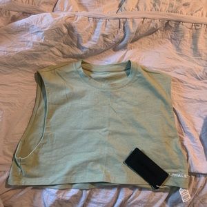 Alphalete Crop cutoff in Matcha